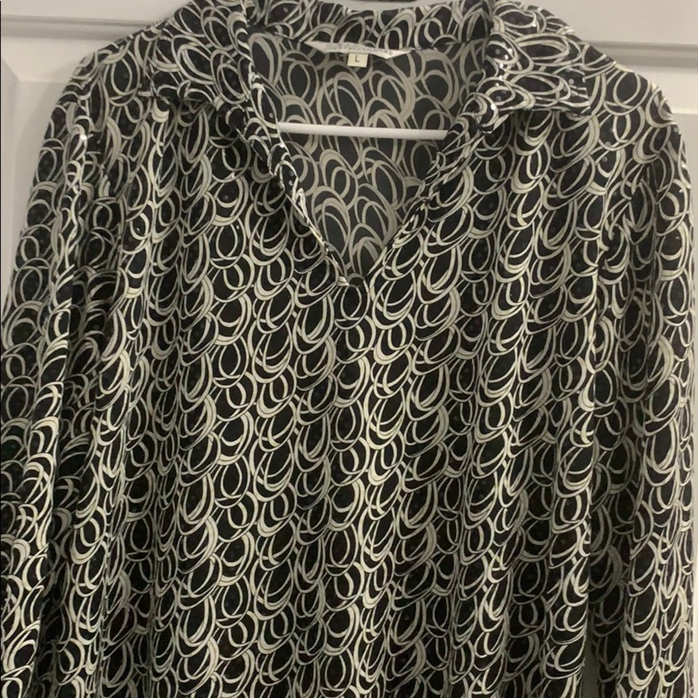 JOHN PAUL RICHARD LARGE BLACK & WHITE TOP
